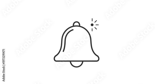 Notification Bell Icon Alarm Signal.