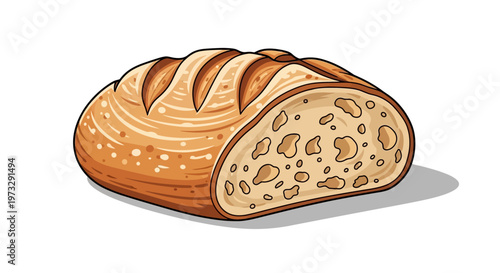 A loaf of sliced bread.