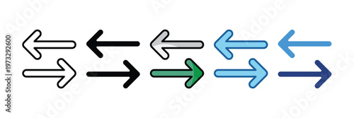 Swap  Icon Set Multiple Style Collection