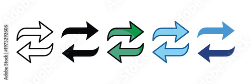 Switch  Icon Set Multiple Style Collection