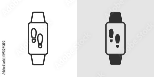 Step Counter Icon representing activity tracking, fitness monitoring, and daily step goals.