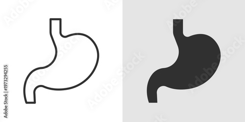 Stomach Icon representing digestion, gastrointestinal health, and internal organs.