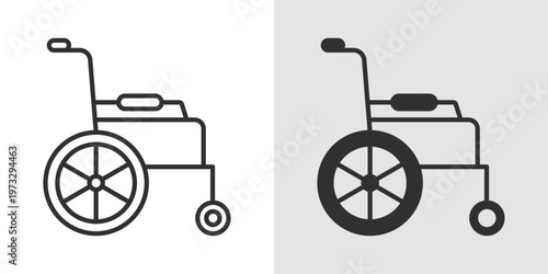 Wheelchair Icon representing accessibility, mobility support, and disability care.