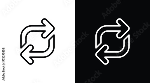 Replace  White Icon Set Design