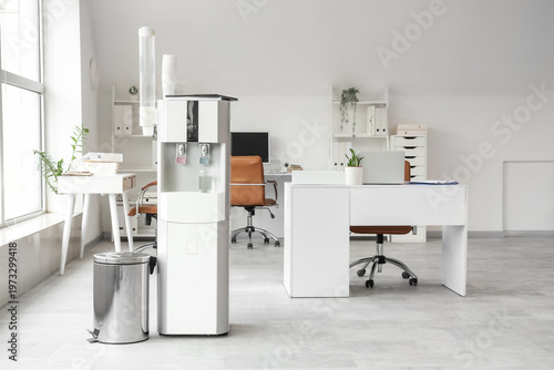 Interior of light office wi...