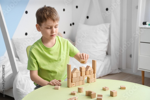 Little boy with autistic di...