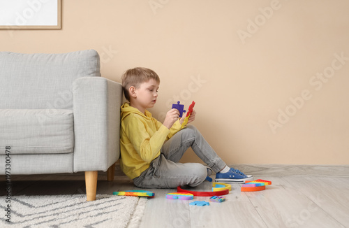 Little boy with autistic di...