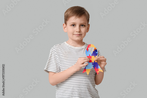 Little boy with autistic di...