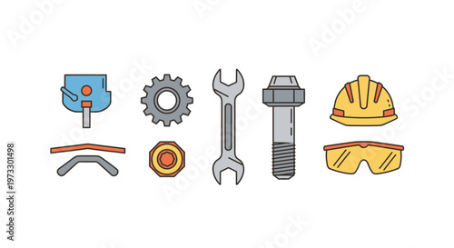 Collection of industrial tools and equipment.