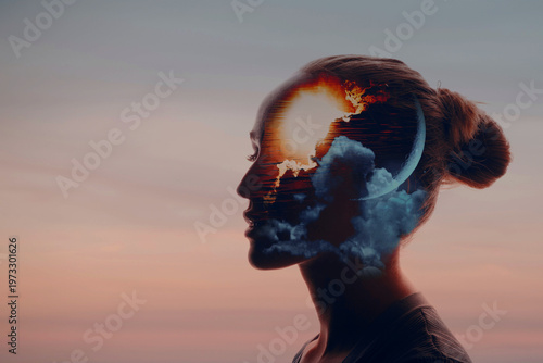 Foto Circadian rhythm and human biorhythms concept
