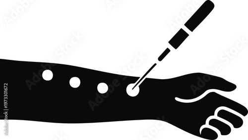 vector illustration of medical test