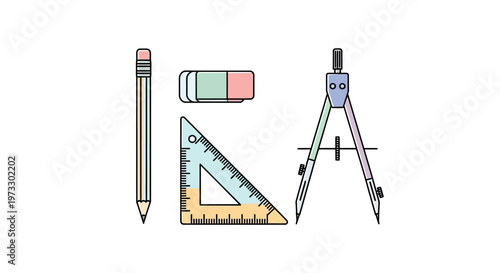 Drawing tools for art and design.