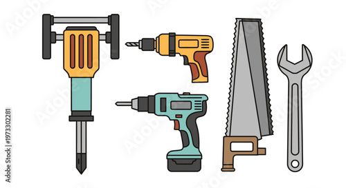 Collection of various hand tools.