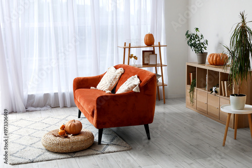 Interior of modern living r...