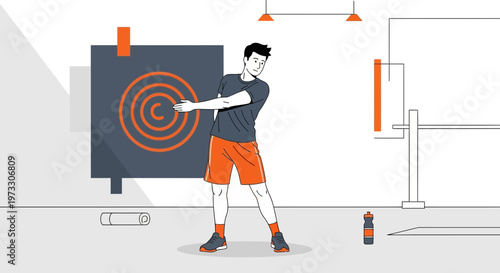 Man doing core exercise in gym, fitness, workout, healthy lifestyle, sports