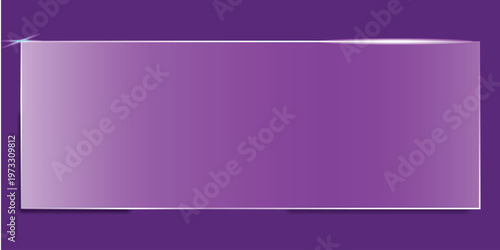 Elegant glass effect light box purple gradient showcase for modern designs
