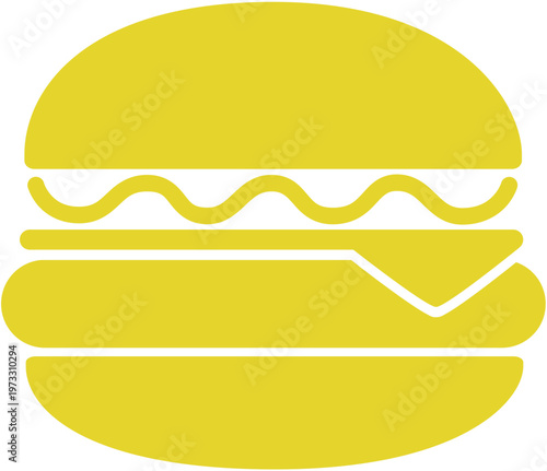 Minimalist Burger Icon