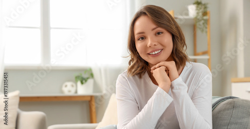 Beautiful young woman with ...