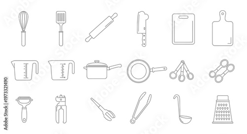 Kitchen Utensils and Cooking Tools.