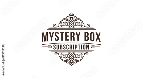 Mystery Box Subscription Vintage Engraved Emblem