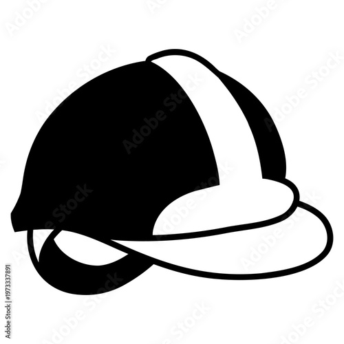 construction worker helmet icon illustration