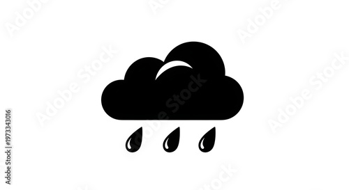 Vector illustration of an apple and an abstract sky background with clouds featuring weather icons and a blue cloud computing network design