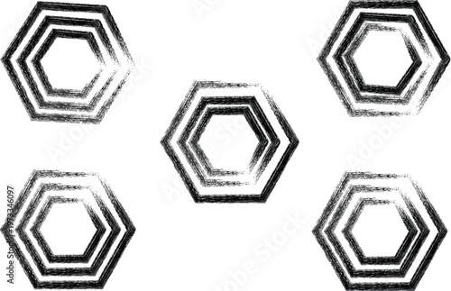 Photos Microscopic view of benzene crystals a black and white illustration