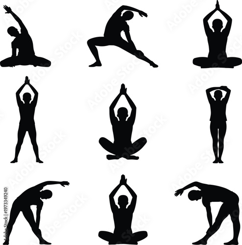 Black silhouette of various animals standing on surfaces animal dog horse elephant de