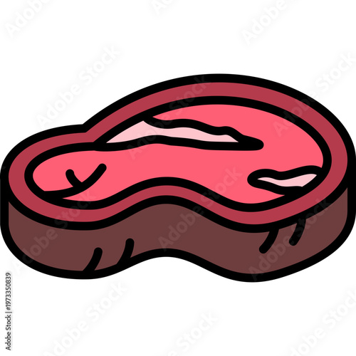 beef steak icon