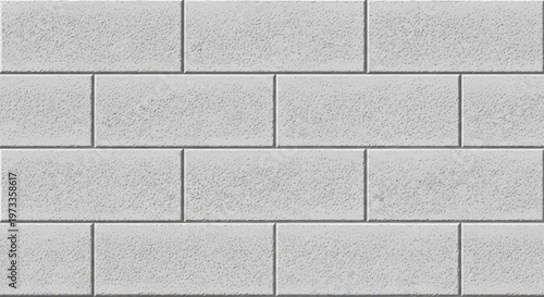 Minimalist White Textured Brick Wall Pattern