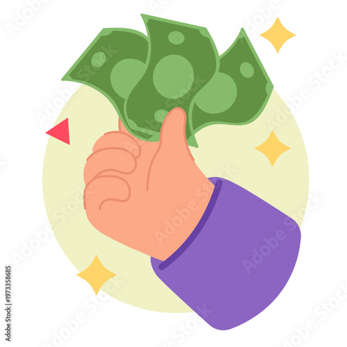 payment cash money illustration