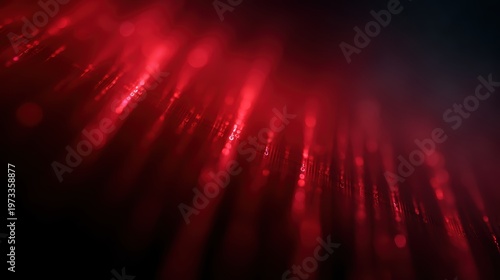 Ransomware malware cyber attack visualization, abstract locked data streams and red digital glow