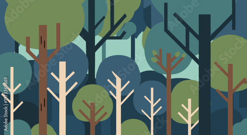 A calming and artistic abstract design featuring a tree, evoking tranquility and growth. Ideal for marketing materials, website backgrounds, or social