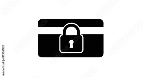 Black briefcase with locked pad.