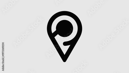 Modern teardrop location icon – Perfect for digital maps, travel websites, or business address markers.