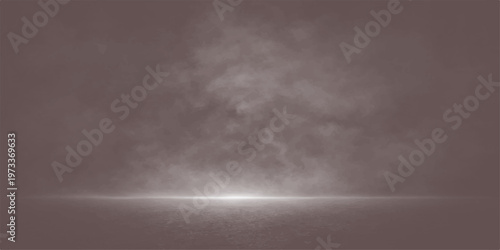 Abstract a ethereal and mysterious cloud floating over a surface in a scene of atmospheric conditions. evoking a sense of calm and wonder.