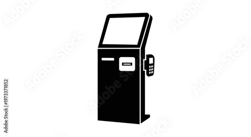 Black parking ticket machine.