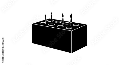 Black Pencil Holder Desk Organizer Box.