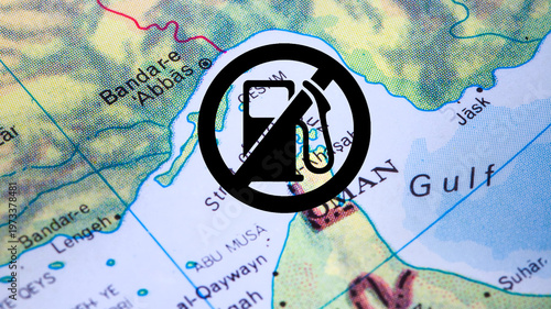 Strait of Hormuz Oil Crisis Concept, Fuel Supply Disruption and Global Energy Shortage Risk