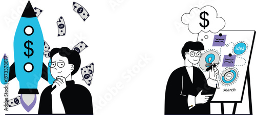 Entrepreneurial vision and financial growth through innovative ideas and investments