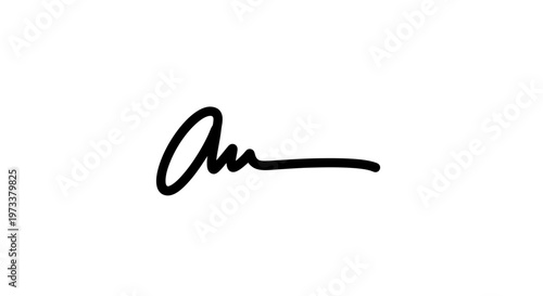 Black ink signature on white paper.