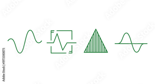 Green signal waveforms and icons.