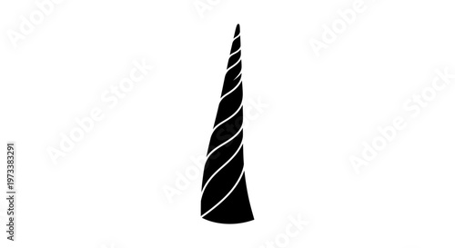 Black spiral drill bit tool.