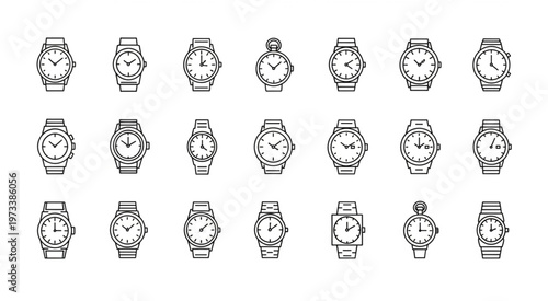 Collection of various wristwatches in different designs and styles, perfect for timekeeping.