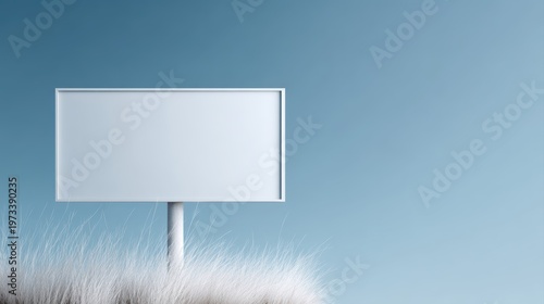 Blank billboard mockup outdoor advertising display minimal scene