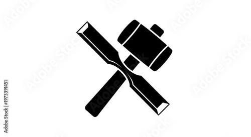 Crossed Wrenches Tool Repair Symbol.
