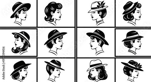 Vintage Womens Hats - A Collection of Classic Headwear Styles.