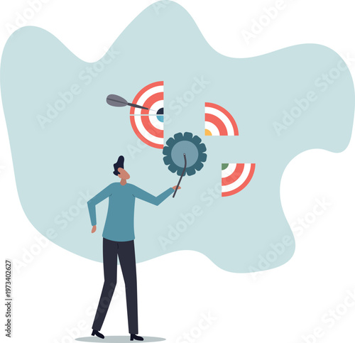 Break down big goal into small achievable goals,human life and situation.