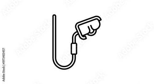 Diving Mask and Snorkel Icon - Underwater Exploration Equipment Outline