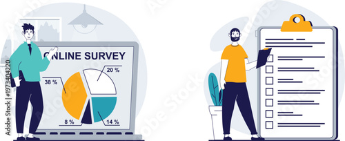 Dual approach to conducting online surveys and data collection processes